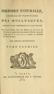 histoire naturelle des mollusques deny de Montfort