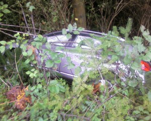 La voiture après l'accident