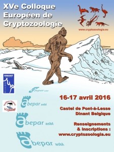 15e Colloque européen de Cryptozoologie le 16-17 avril 2016