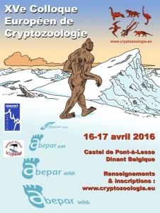 15e Colloque européen de Cryptozoologie le 16-17 avril 2016