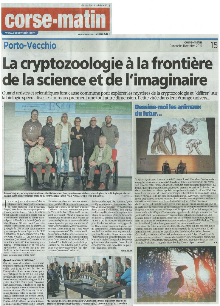 La cryptozoologie à la frontirèe de la science et de l'imaginaire